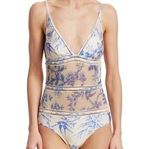 Zimmermann Verity Floral Mesh Swimsuit